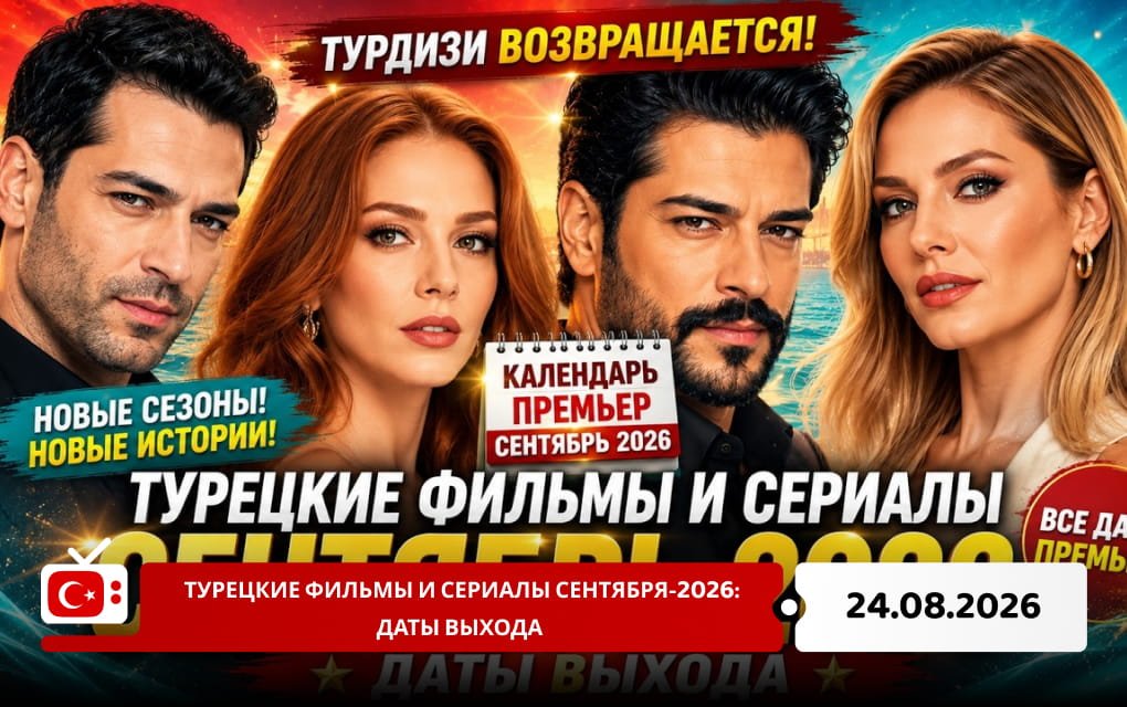 Турецкие фильмы и сериалы сентября-2026: даты выхода